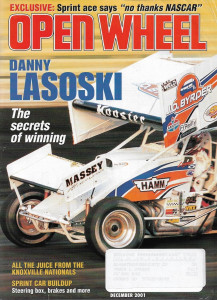 OPEN WHEEL 2001 DEC - DANNY LOSOSKI, STEERING BOX, BRAKES,BUILDING A SPRINT CAR